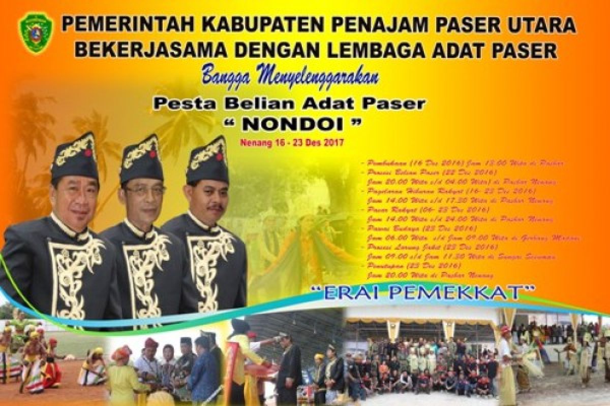 Pesta Belian Adat Paser Nondoi Dimulai