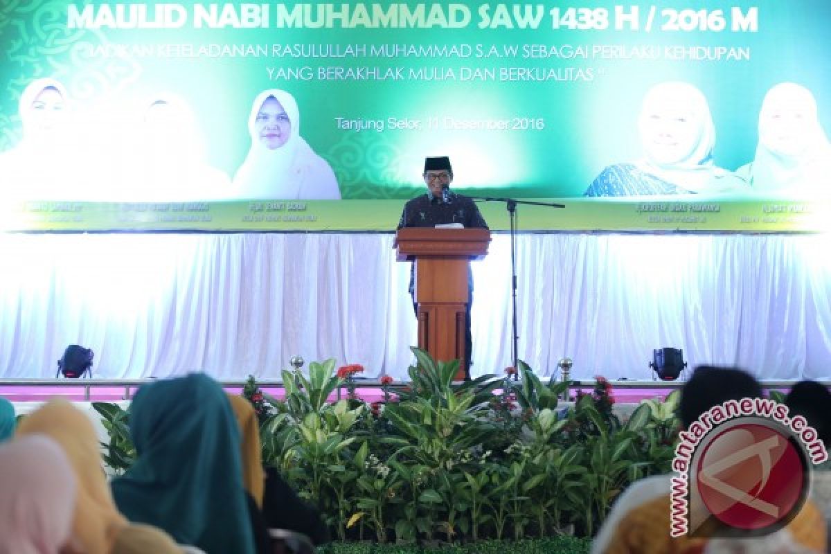 Gubernur Hadiri Perayaan Maulid--Ajak Masyarakat Tanamkan Cinta Kepada Nabi Muhammad SAW