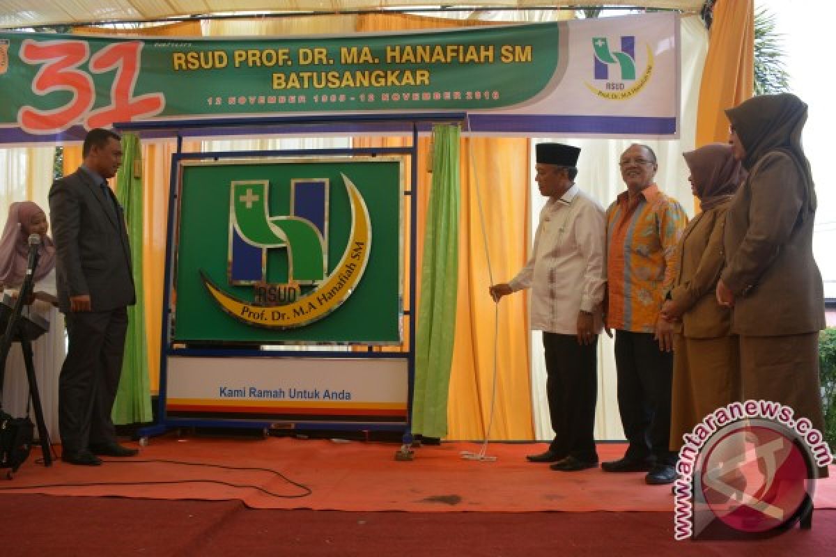 Bupati Resmikan Logo Baru RSUD Ali Hanafiah Batusangkar