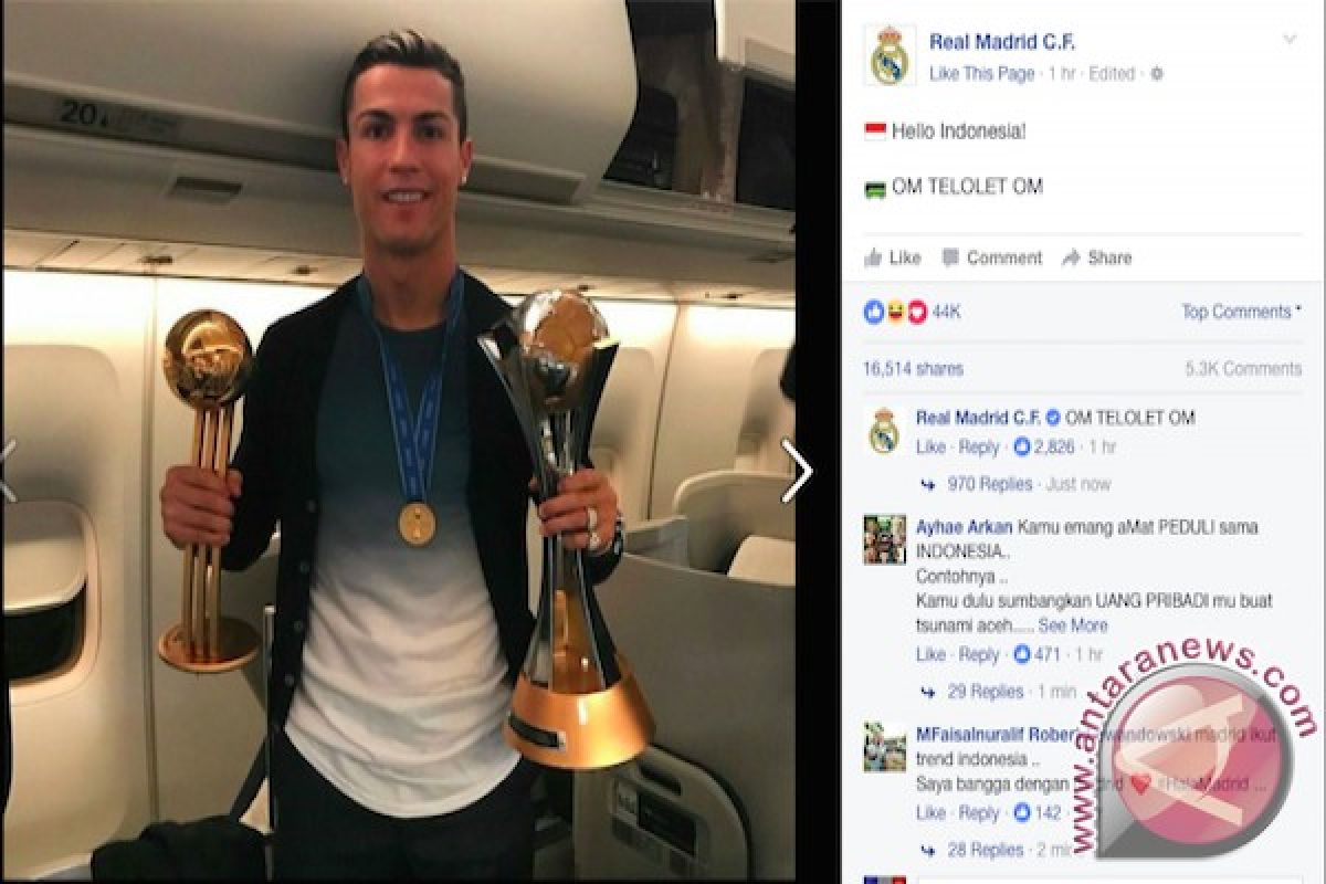 â€œOm Telolet Omâ€ dari Cristiano Ronaldo dan Real Madrid FC