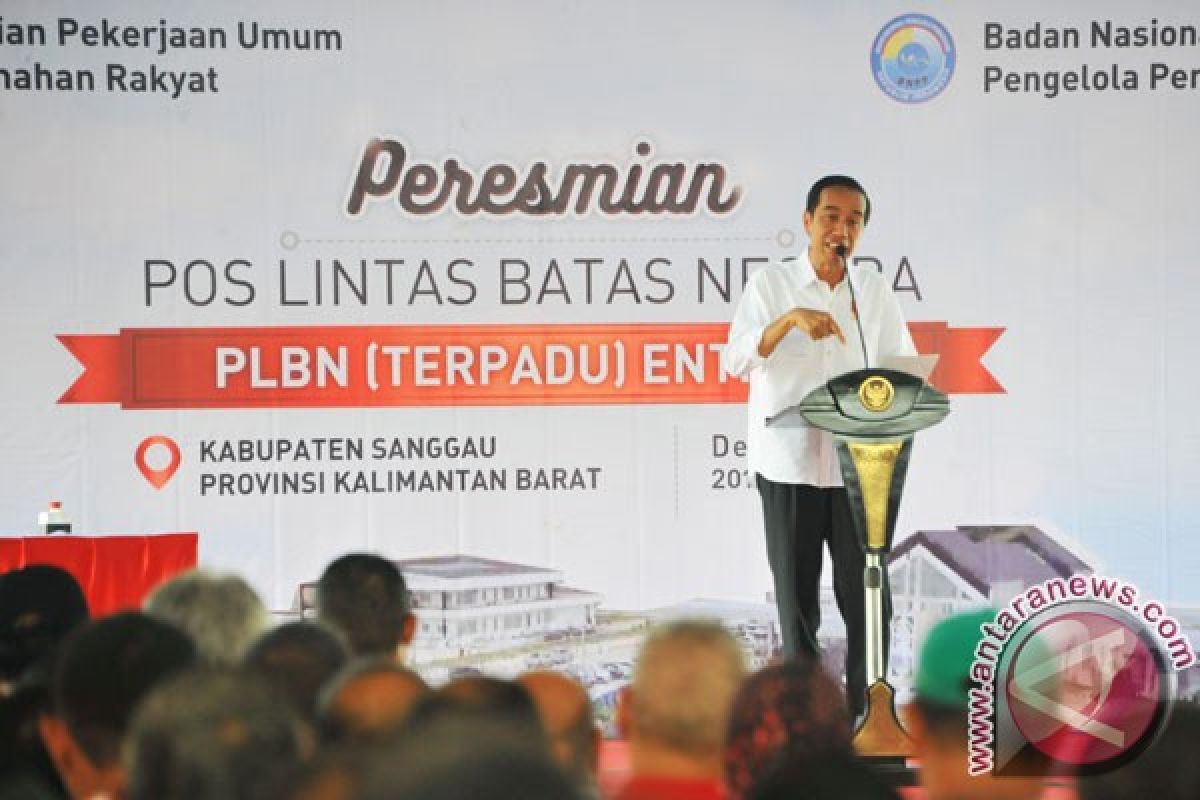 Presiden Jokowi banggakan pos lintas batas di Entikong