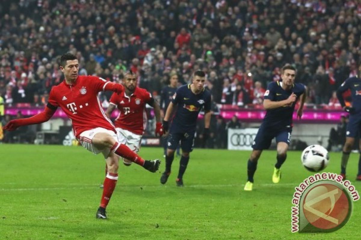 Bayern Muenchen gebuk Leipzig untuk amankan puncak klasemen