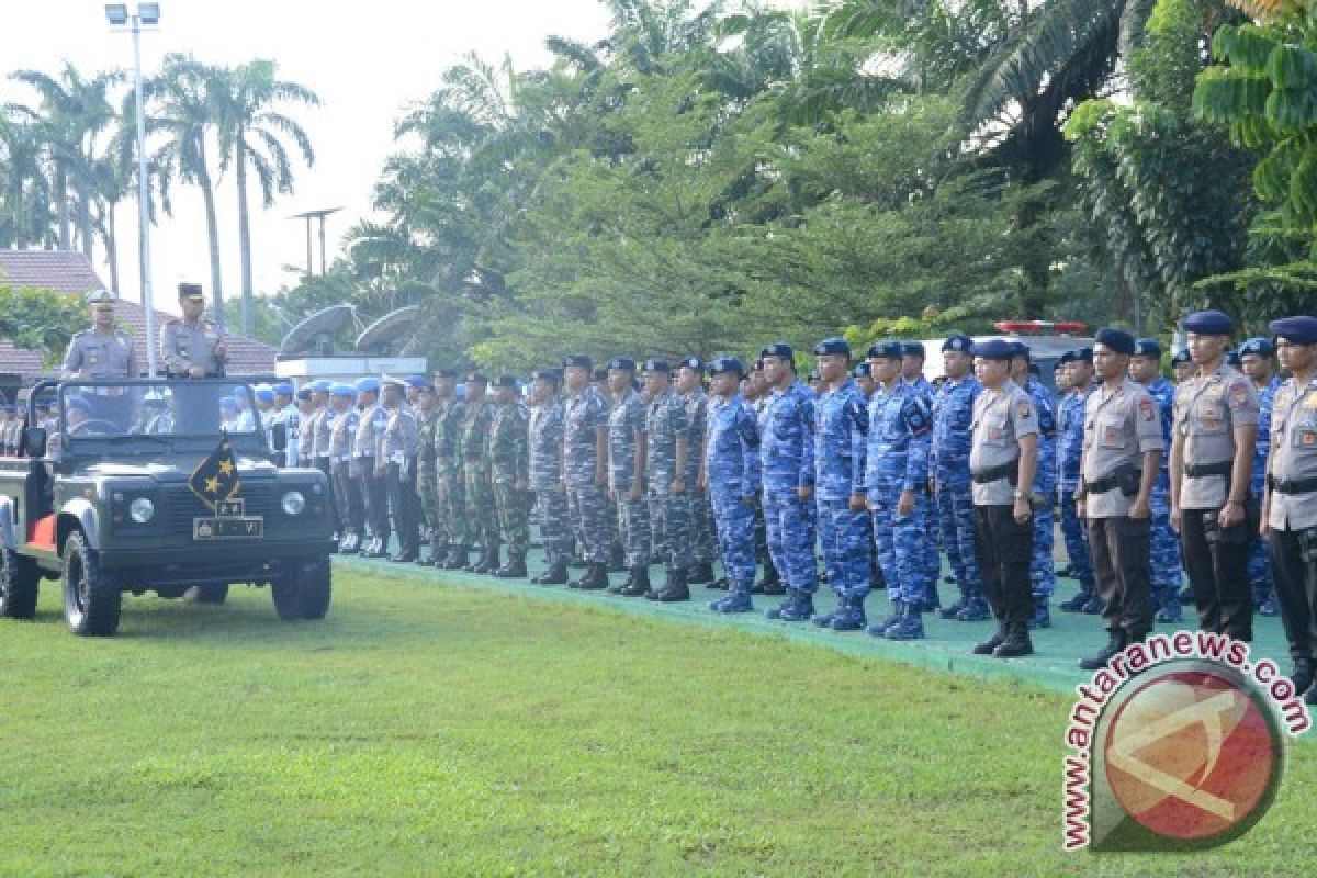 Danlanud Supadio Ikut Gelar Pasukan Pengamanan Natal Tahun Baru