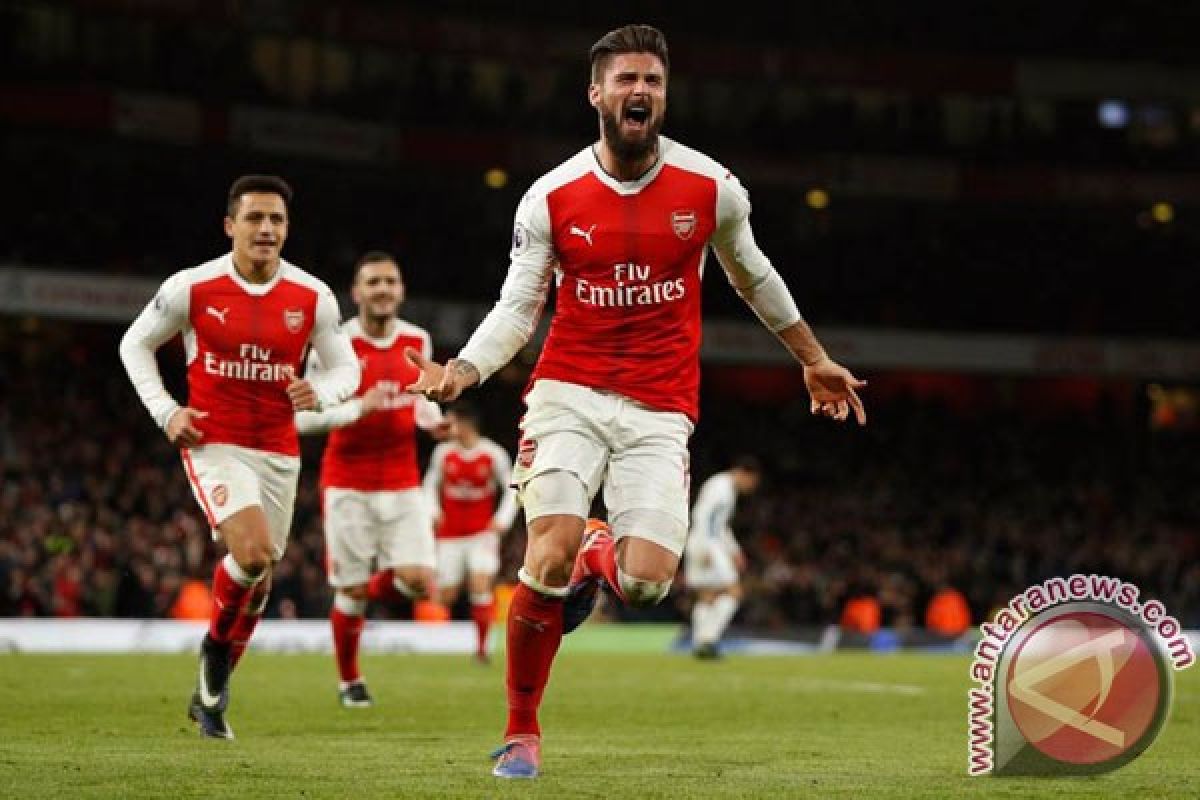 Giroud Amankan Kemenangan Arsenal Atas WBA