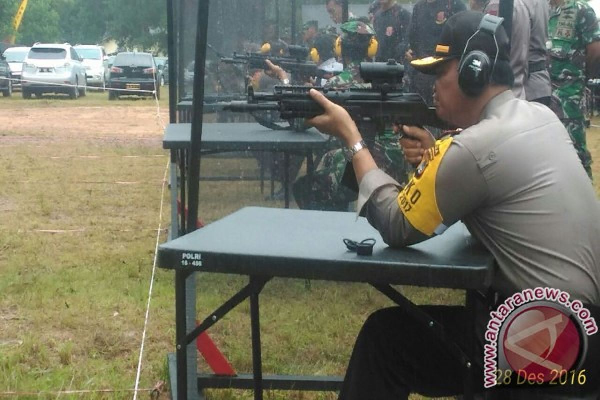 Polda Babel Gelar Latihan Menembak Bersama