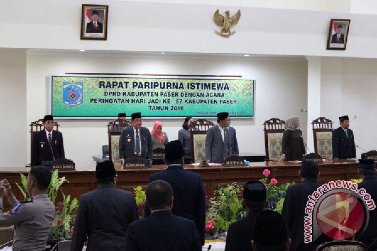 DPRD Paser Gelar Rapat Paripurna Istimewa