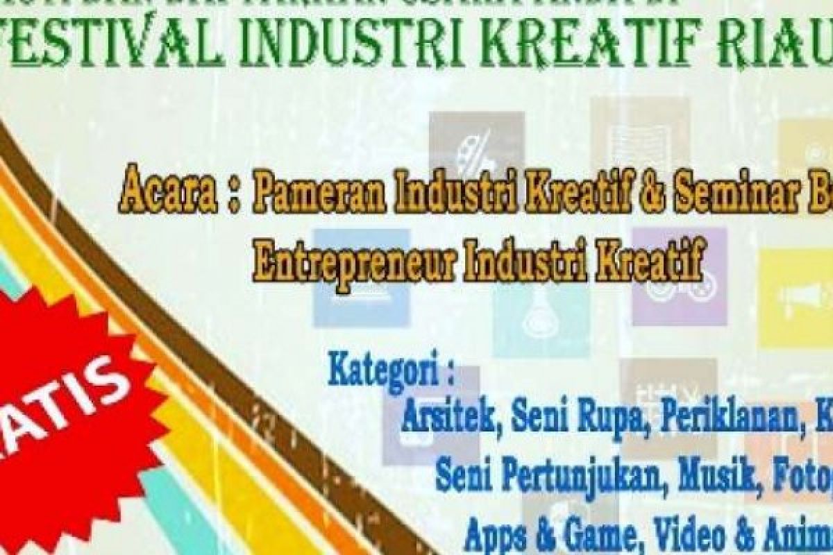 Ayo Saksikan Festival Industri Kreatif Riau 2016
