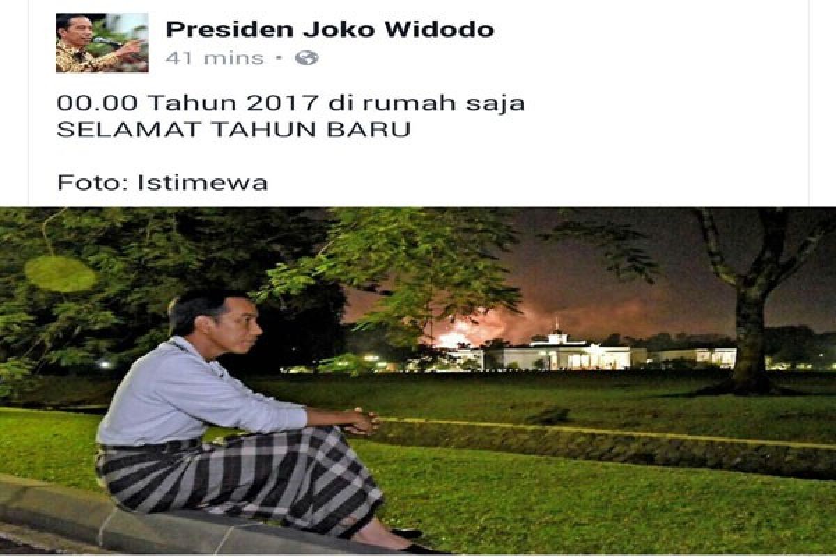 Presiden Jokowi Rayakan Tahun Baru Di Rumah Saja