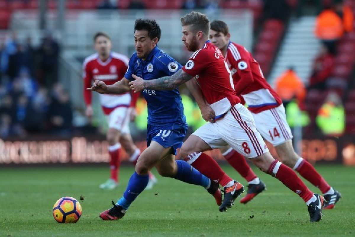 Middlesbrough Bermain Imbang 0-0 Atas Leicester City