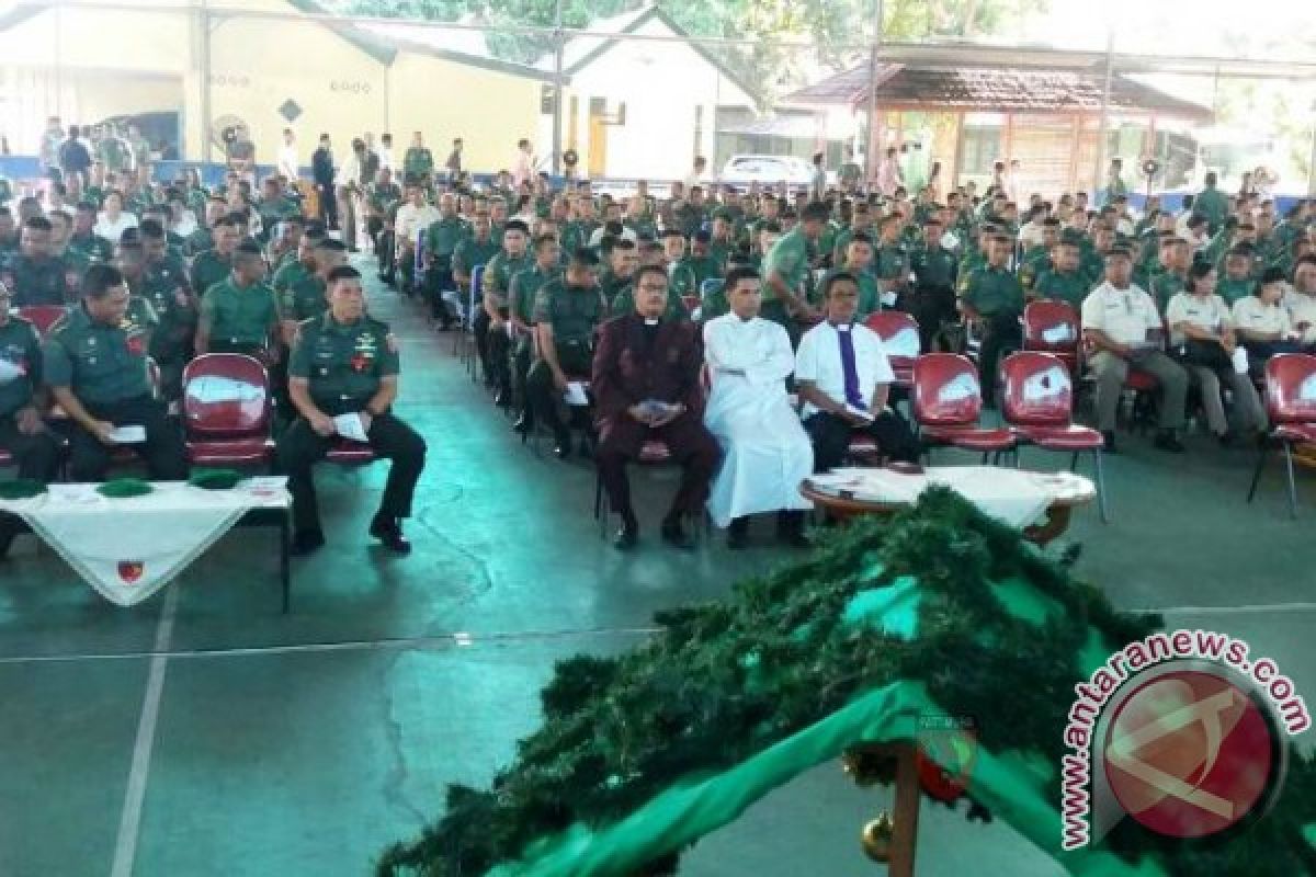 Pangdam: Peringatan Natal Tingkatkan Kualitas Pengabdian Prajurit