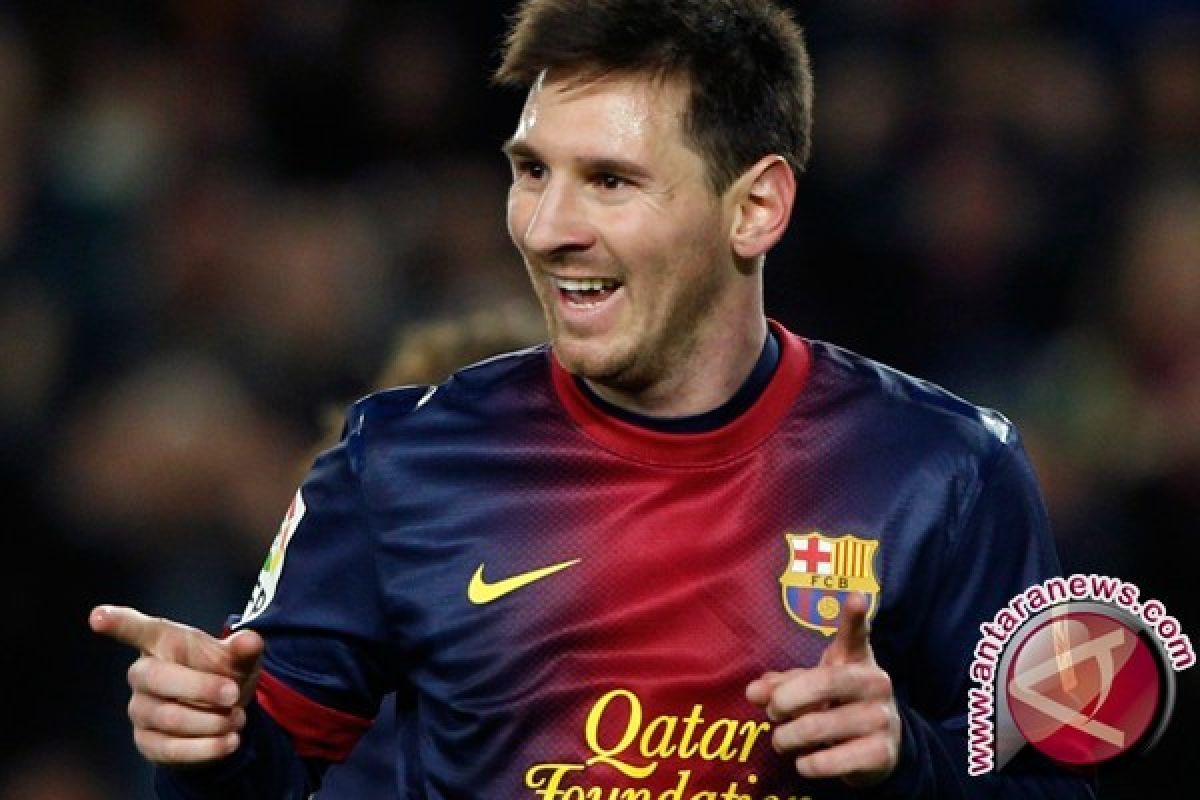 Lionel Messi ciptakan gol ke-100 di Liga Champions