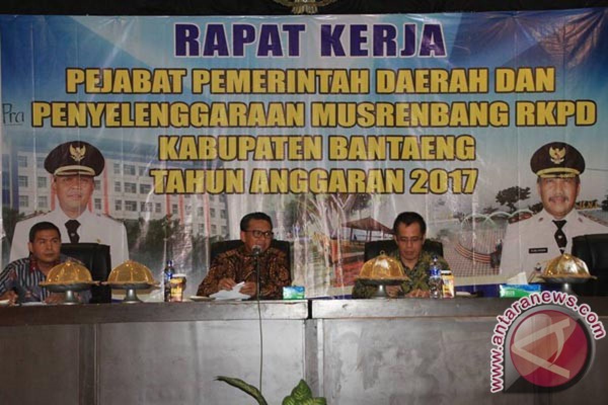 Bupati Bantaeng Pimpin Raker Pejabat Pemerintah Daerah 