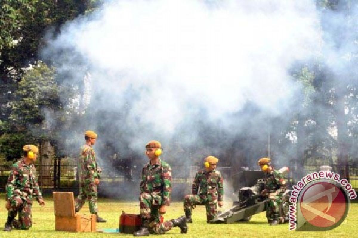 Dentuman Meriam Sambut Kedatangan PM Jepang Ke Bogor