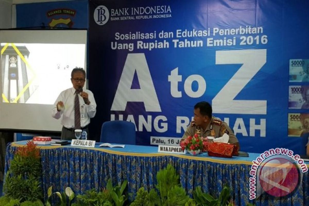 BI Sulteng Sosialisasikan Uang Rupiah Bagi Polisi