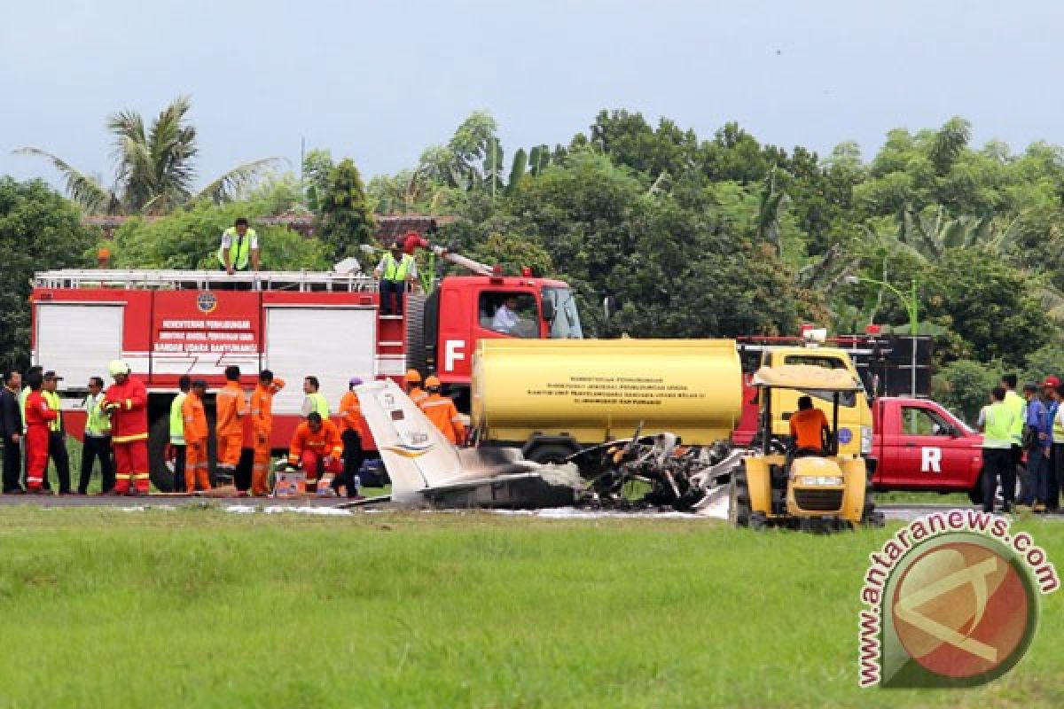 KNKT selidiki pesawat latih terbakar di Banyuwangi