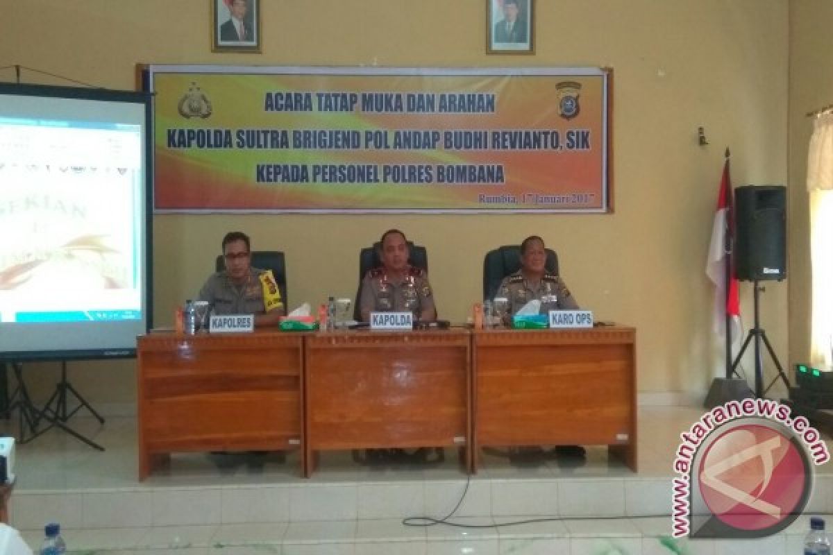 Kapolda Sultra Tinjau Kesiapan Pilkada Bombana 