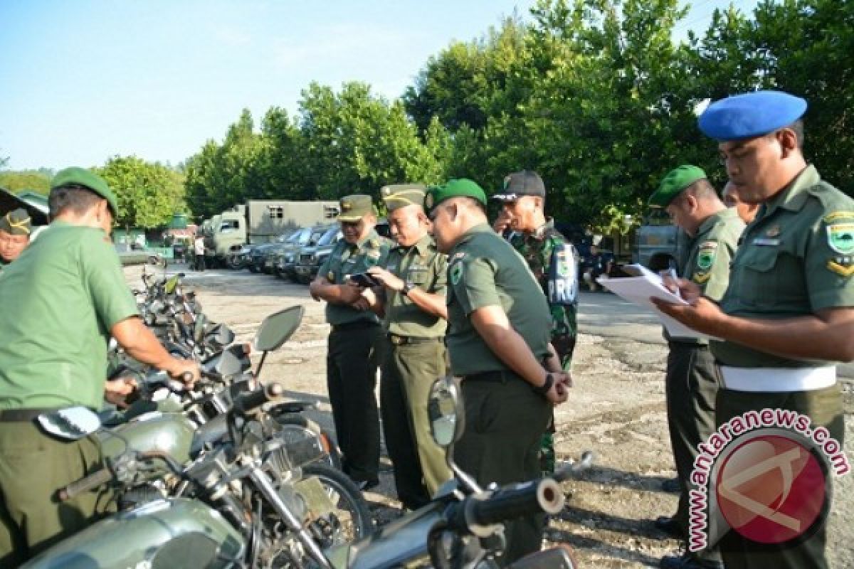 Korem Sorong Gelar Apel Pemeriksaan Kendaraan Dinas