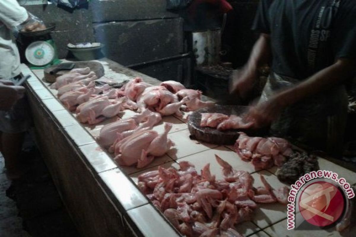 Harga daging ayam di Palembang stabil