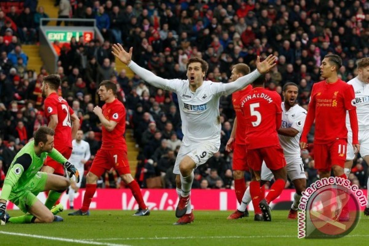 Liverpool Ditenggelamkan Tamunya Swansea