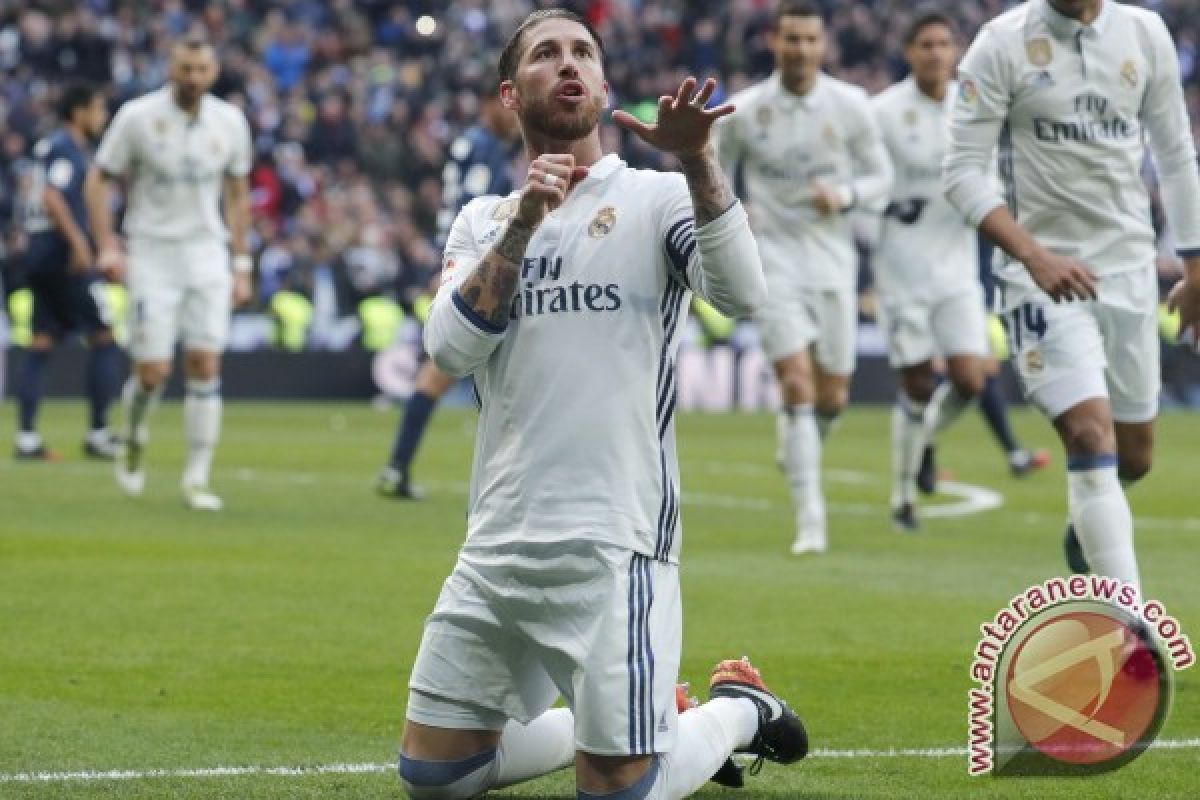 Sergio Ramos Borong Gol Bawa Real Madrid Menang Atas Malaga