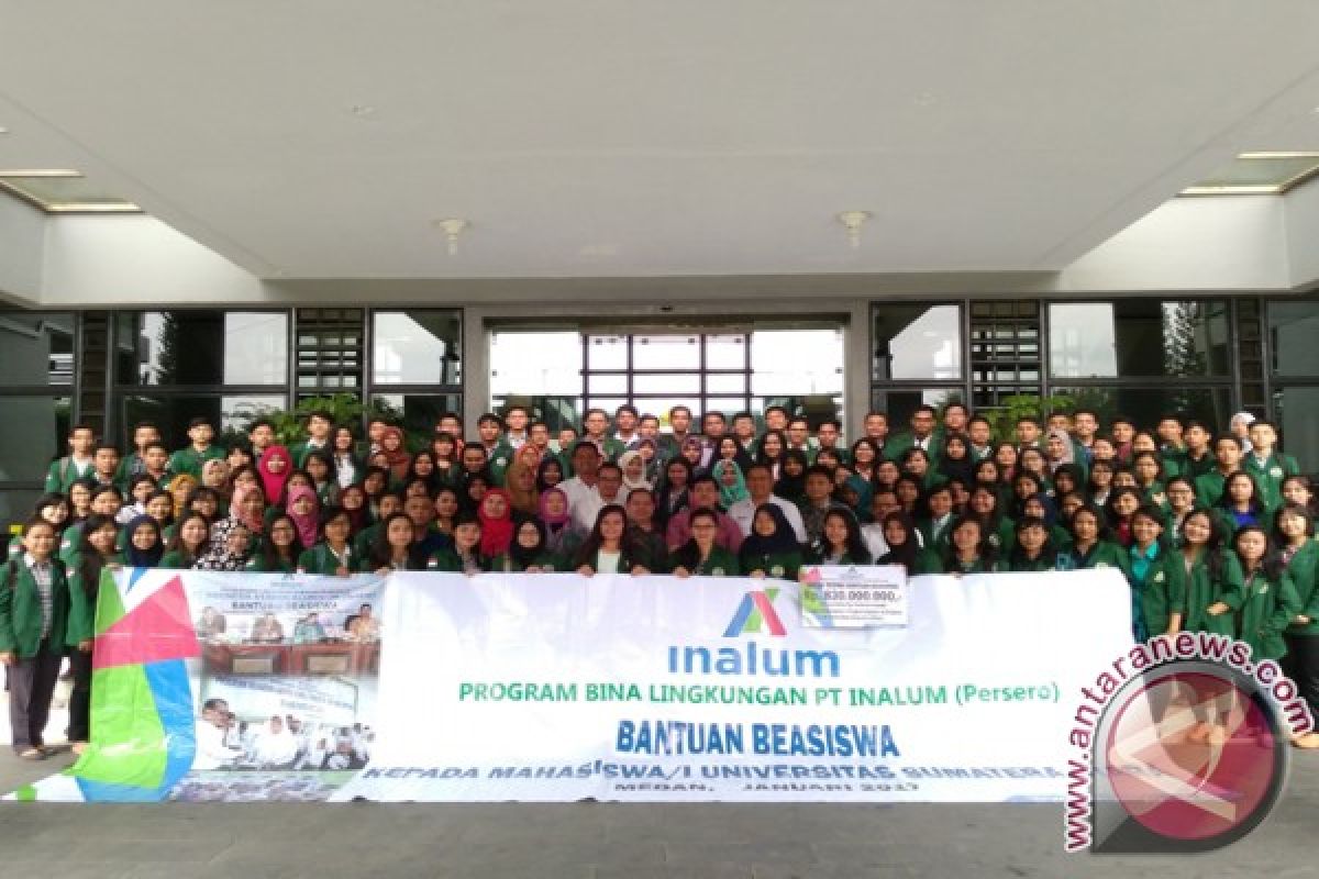 166 Mahasiswa Terima Beasiswa PT Inalum