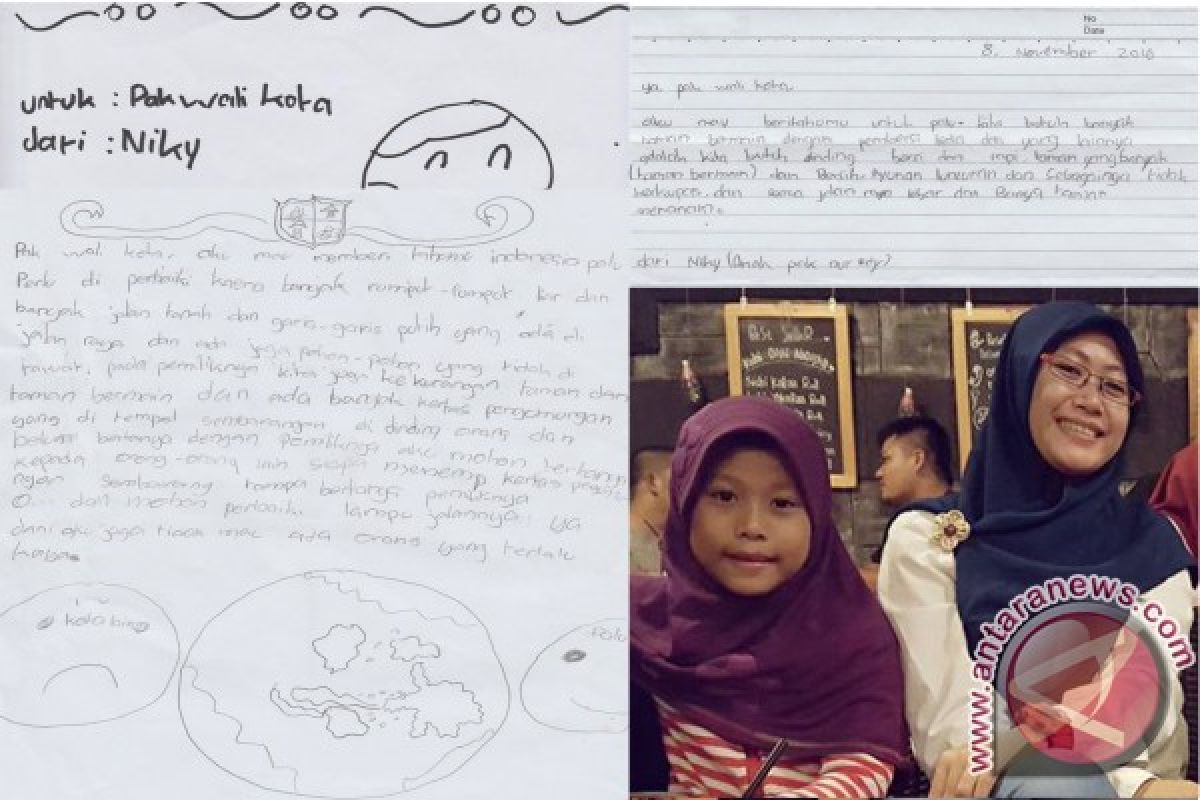 Anak SD Curhat Lewat Surat ke Wali Kota Palu