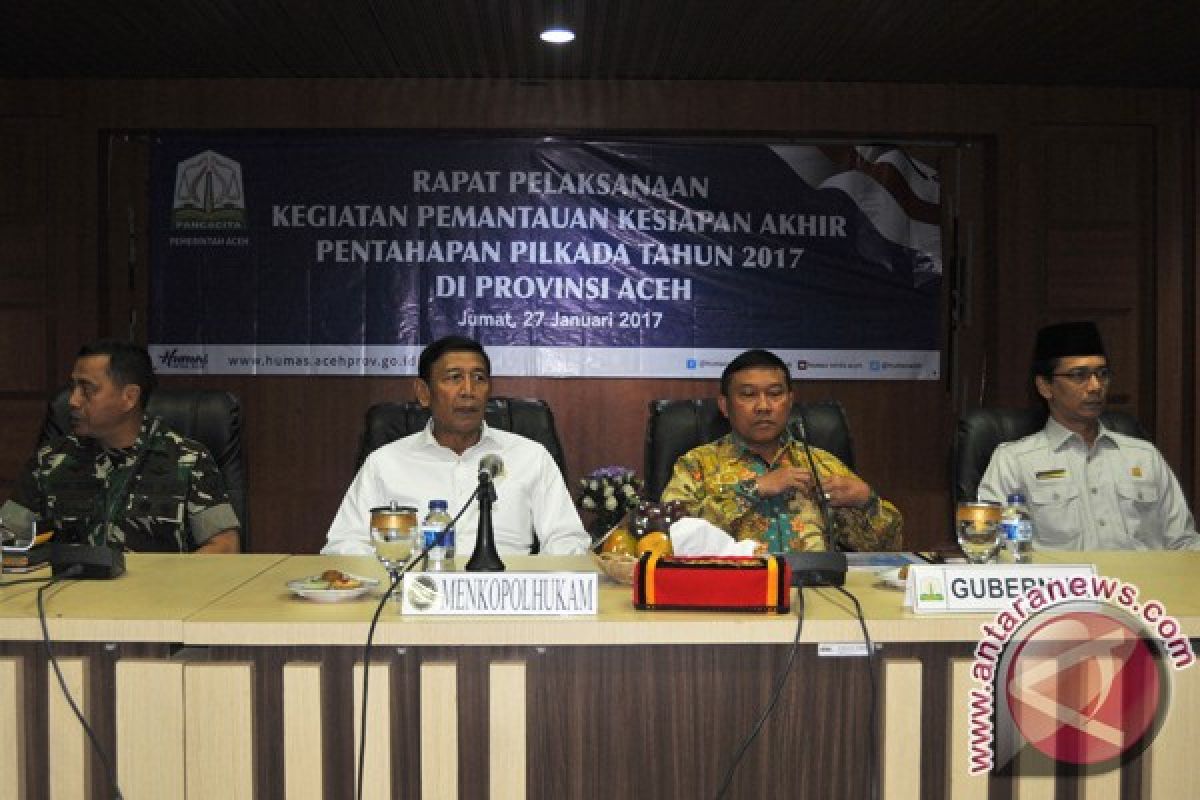 Menkopolhukam: Indeks kerawanan pilkada Aceh rendah