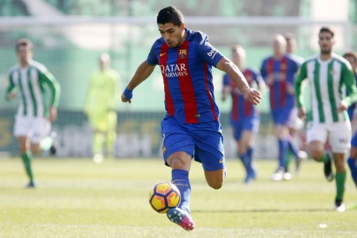 Suarez selamatkan Barcelona dari kekalahan kontra Betis