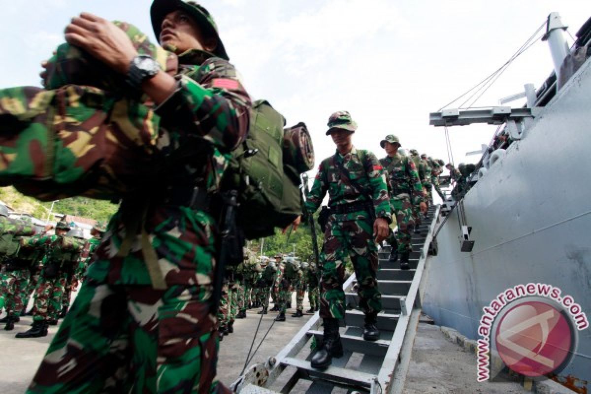 350 Pasukan TNI Di Perbatasan Tiba Gorontalo