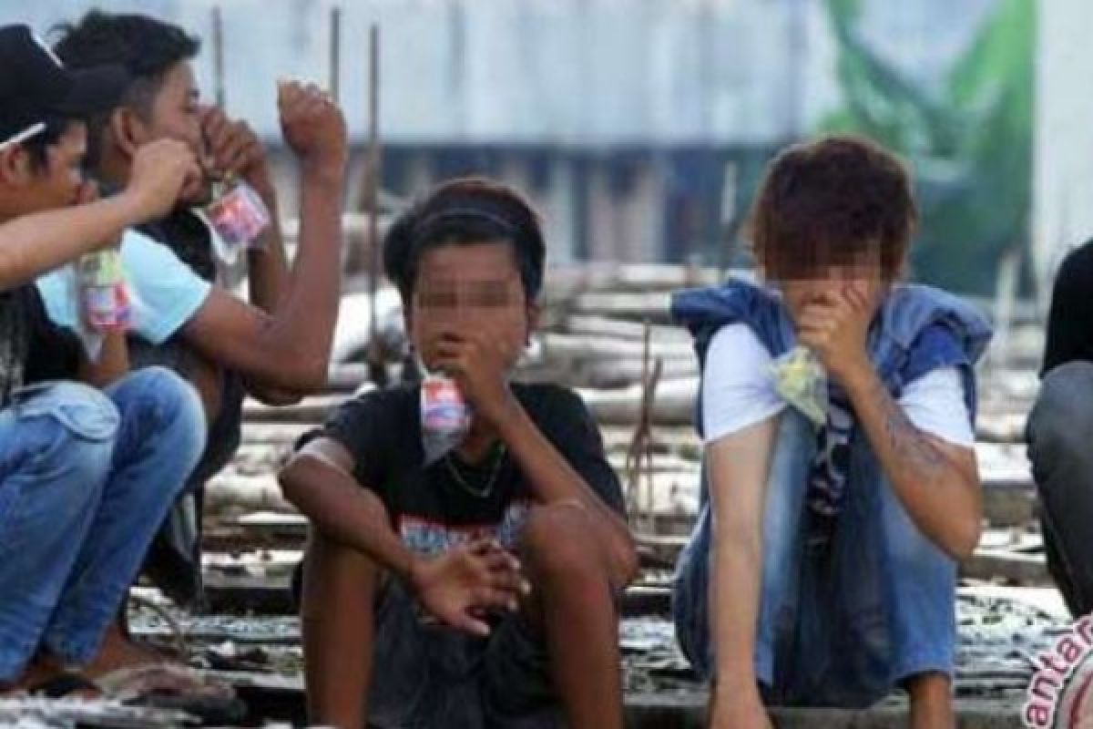 33 Anak-anak Tertangkap Hirup Lem Cap Kambing Di Inhil