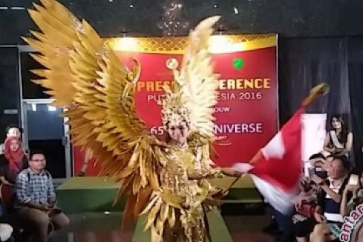Bertarung Di Ajang Miss Universe, Kezia Warouw Kenakan Kostum "Garuda"