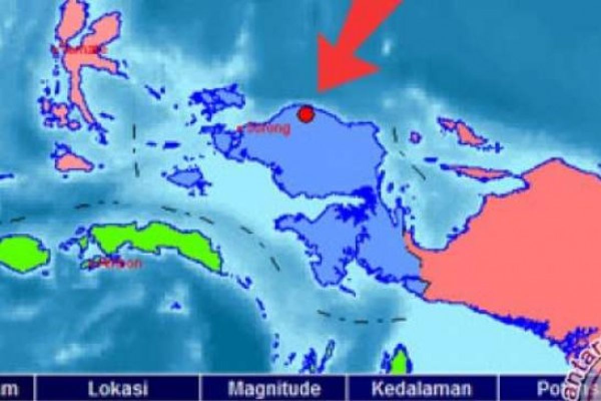  Kota Sorong Diguncang Gempa Tiga Kali 