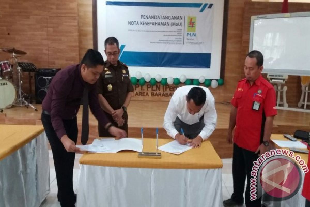 Kejari Balangan Melakukan MoU Dengan PT PLN