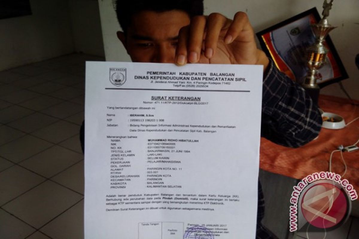 8000 e-KTP Banjarbaru unprinted