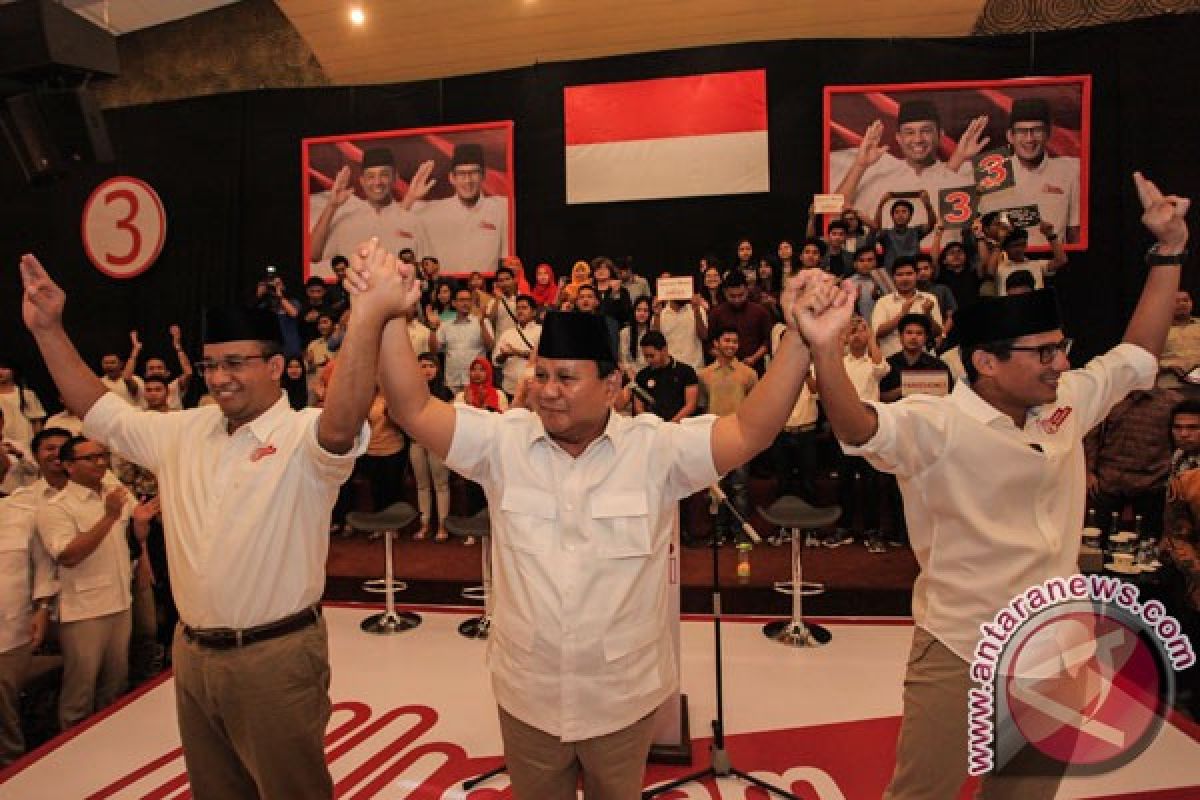 Prabowo sampaikan niat jadi capres sebagai bentuk dukungan untuk Anies - Sandi