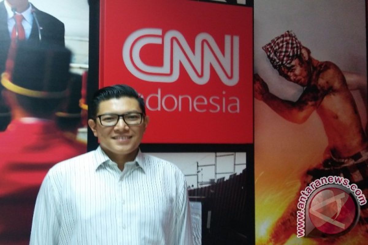 Alfito diskusi bersama Ira Koesno dan Tina Talisa untuk debat ketiga