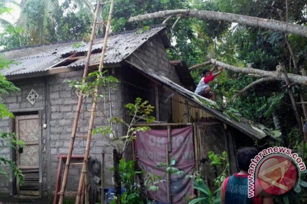 Angin Rusak Dua Rumah Warga Jembrana