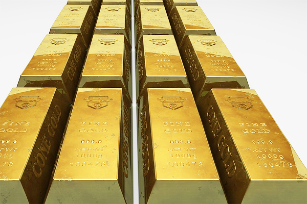 Harga emas turun tertekan penguatan ekuitas dan dolar AS