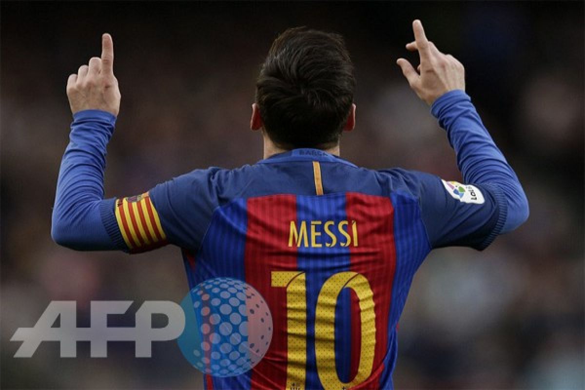 Messi pencetak gol terbanyak Liga Spanyol