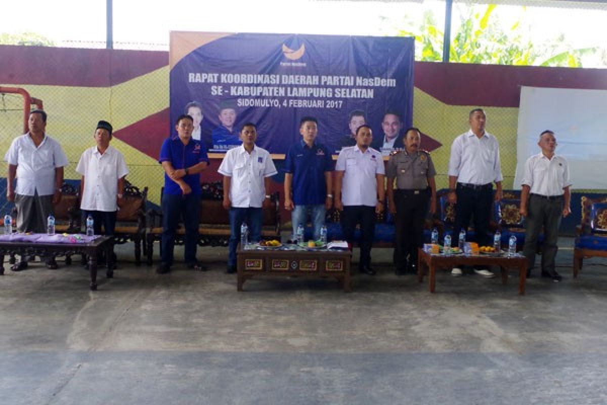 Partai NasDem Lampung Selatan Rakor Pemenangan