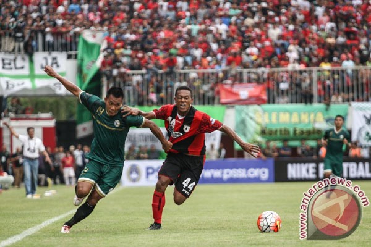 Persipura belum beruntung lawan PSS Sleman