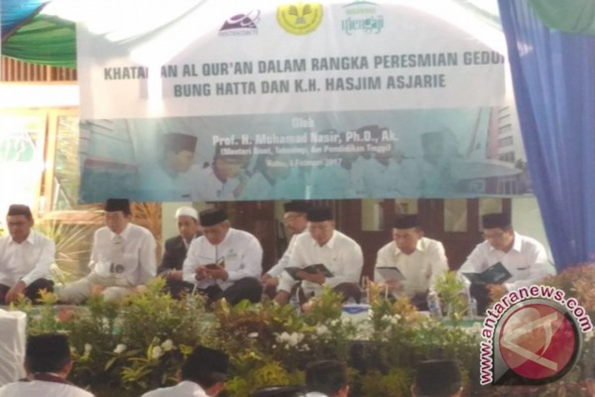 Khataman Alquran tandai peresmian dua gedung UNJ