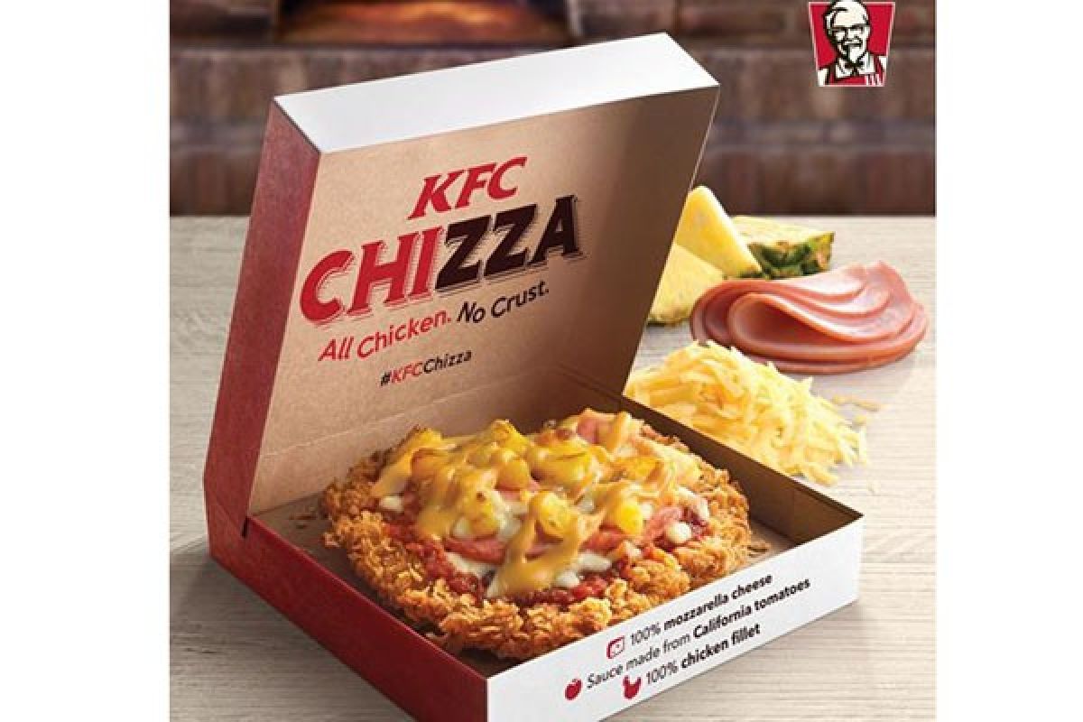 Hebohnya Chizza, pizza ayam goreng 