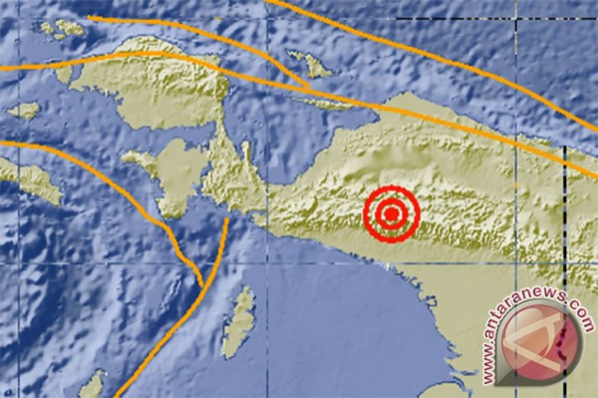 Gempa 5,2 skala Richter di Puncak, Papua, lagi-lagi di darat