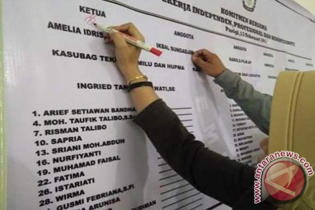 KPU Parimo Tandatangani Komitmen Bekerja Independen 