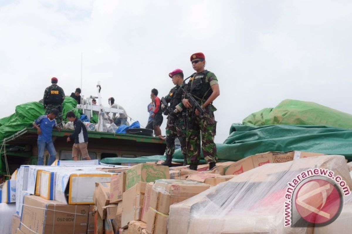 Lantamal IV Tegah Penyelundupan Barang Impor