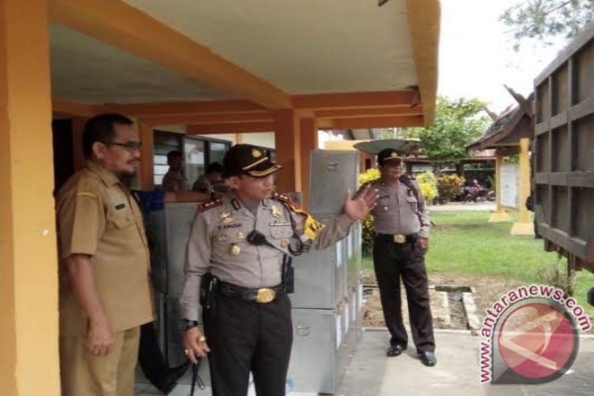 Polres Barsel Kerahkan Setengah Kekuatan Amankan Pleno KPU