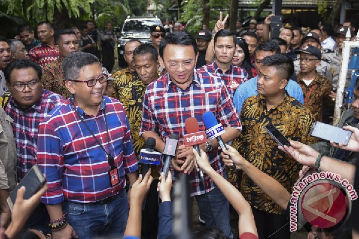 Ahok: tidak ada obrolan politik di Kebagusan