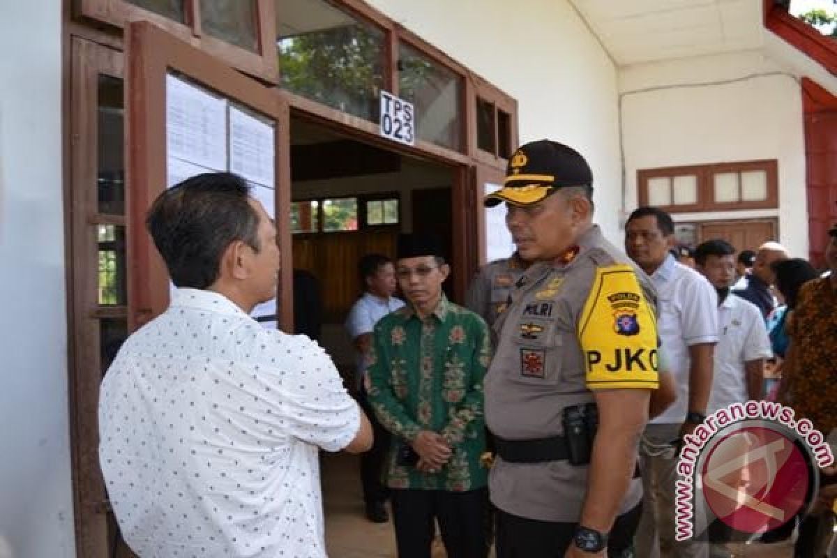 Kapolda Kalteng Pantau Pelaksanaan Pilkada Barito Selatan 