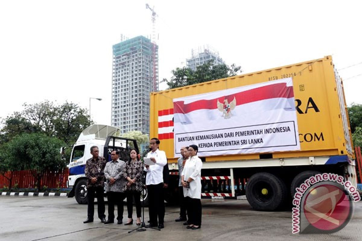 Presiden Jokowi lepas hibah beras untuk Sri Lanka